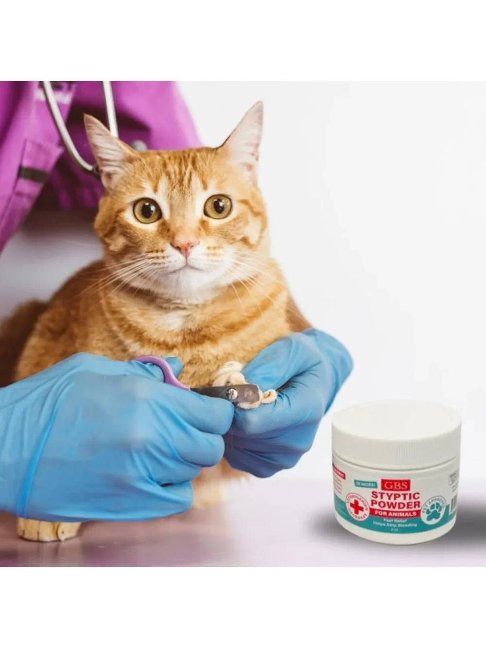 5 oz Pet Styptic Powder for Quick Blood Clotting - First Aid for Dogs, Cats